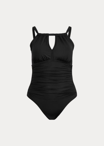 One-Piece Ralph Lauren Mujer Negros - Shirred High-Neck - SOYRT2864